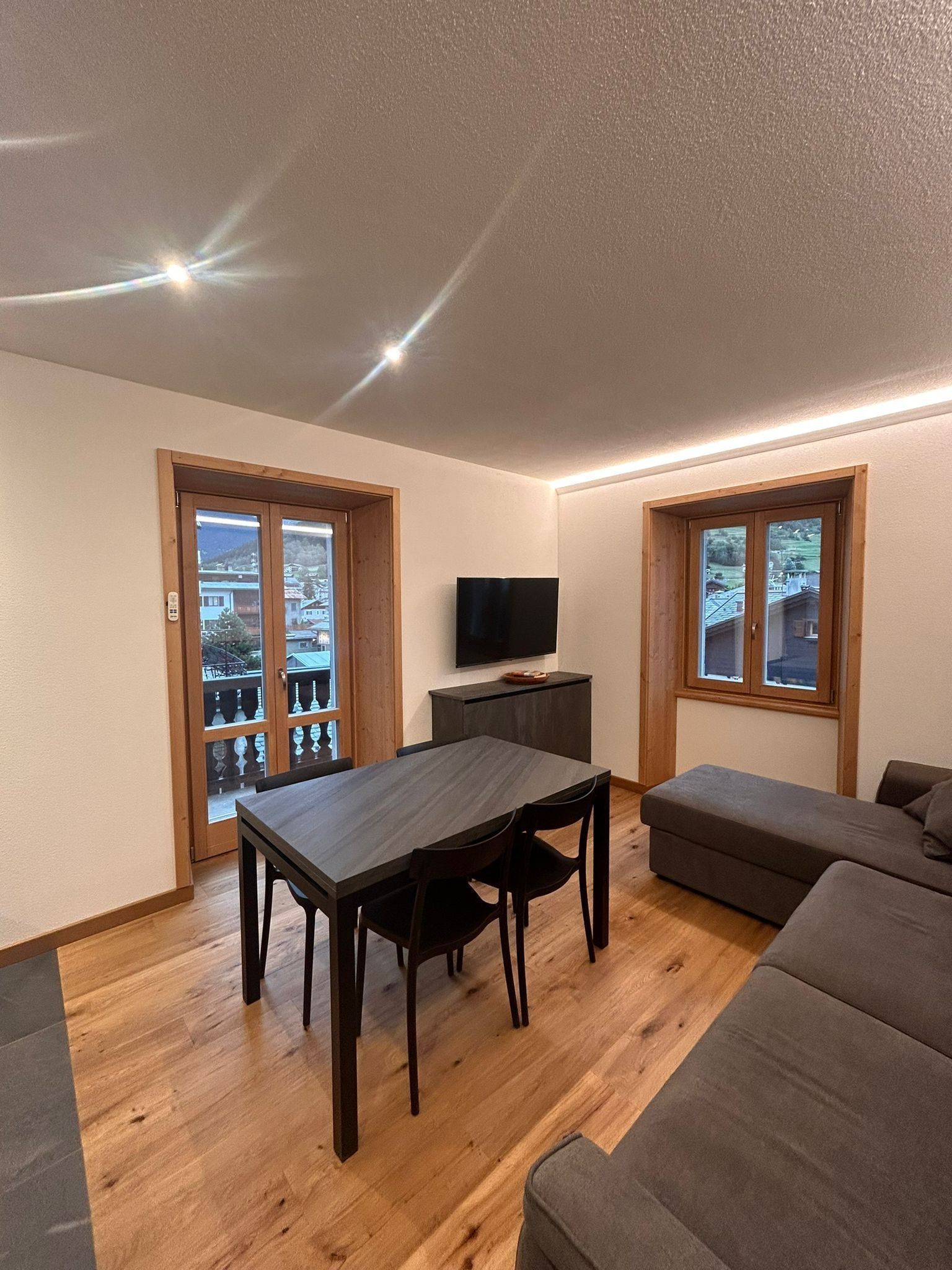 Ristrutturazione interna in appartamento nel centro storico del paese di Bormio